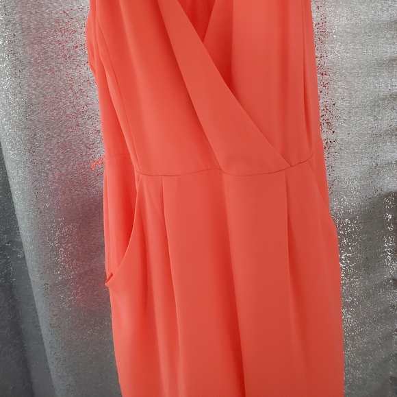 Coral flowy jumpsuit - Picture 5 of 6